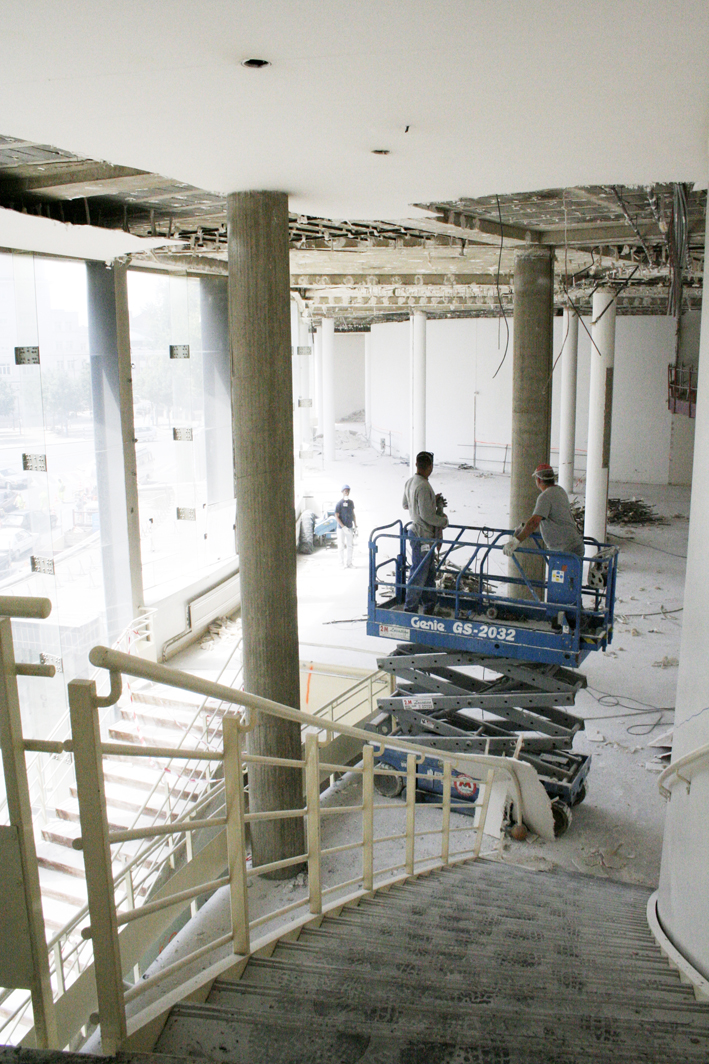 Le chantier du Théâtre National de Bretagne par Caroline Ablain Photographe à Rennes