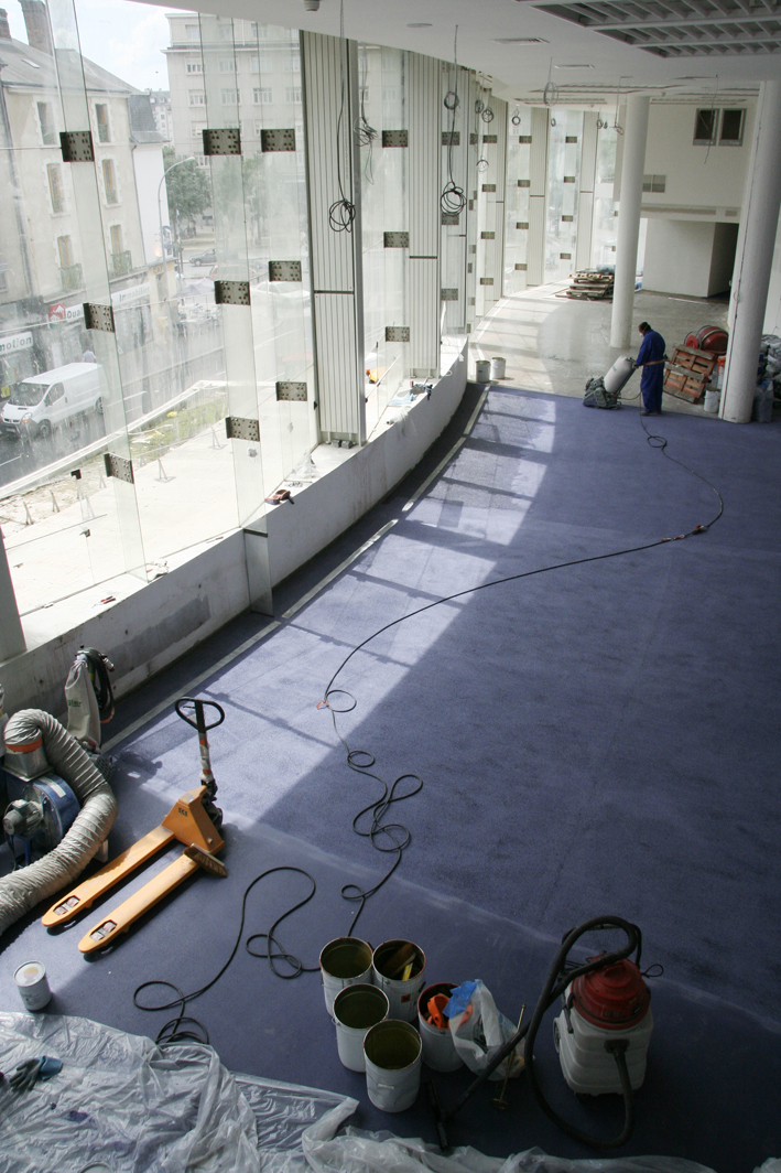 Le chantier du Théâtre National de Bretagne par Caroline Ablain Photographe à Rennes